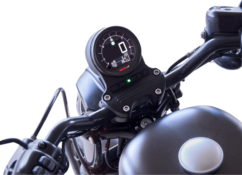KOSO NORTH AMERICA 2212-0906 DL-04HD Multifunction Gauge - Black - Harley Davidson® — image 1 of 2
