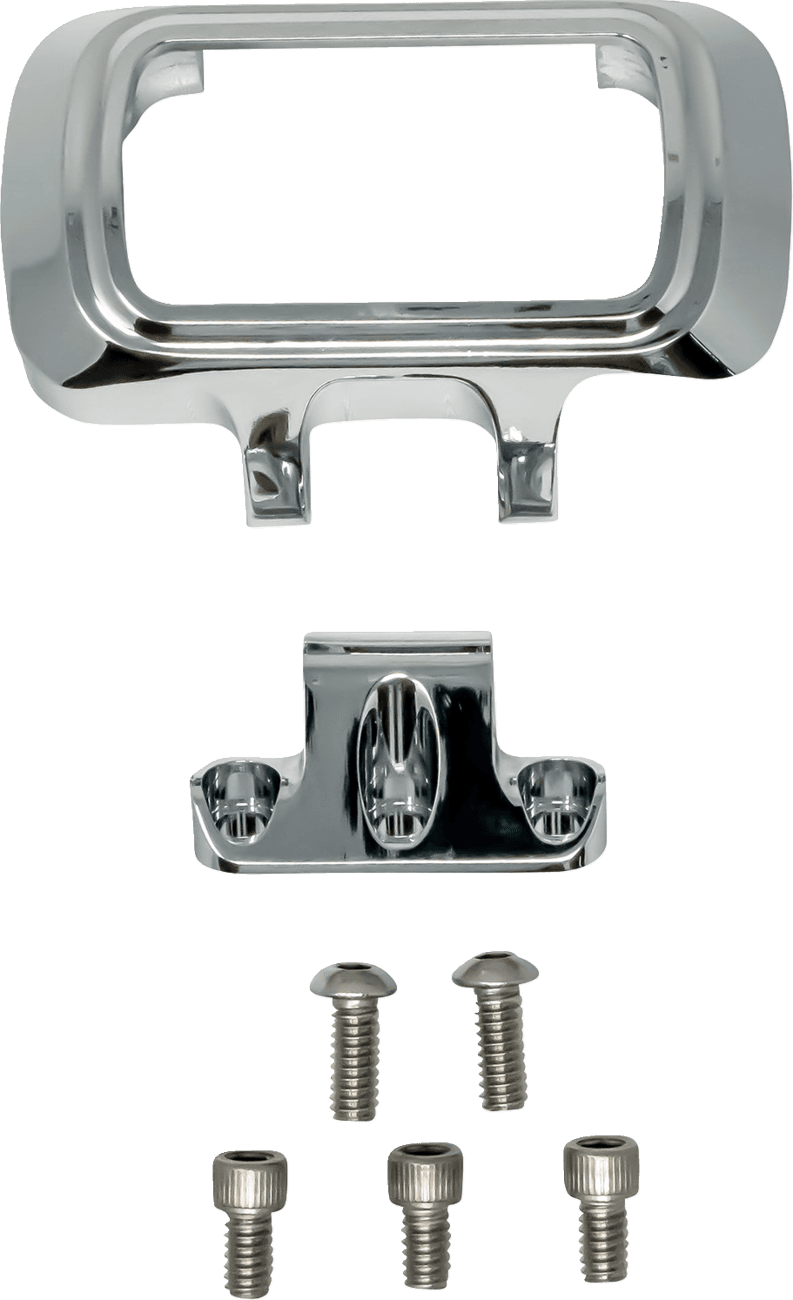 KODLIN USA 2212-0911 Digital Gauge Bezel - For Ascent Pro Riser - Chrome - HD Softail '18-'24