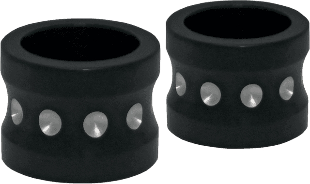 COVINGTONS 0222-0138 Axle Spacers - Dimpled - Black - Non-ABS - Pair — image 1 of 2