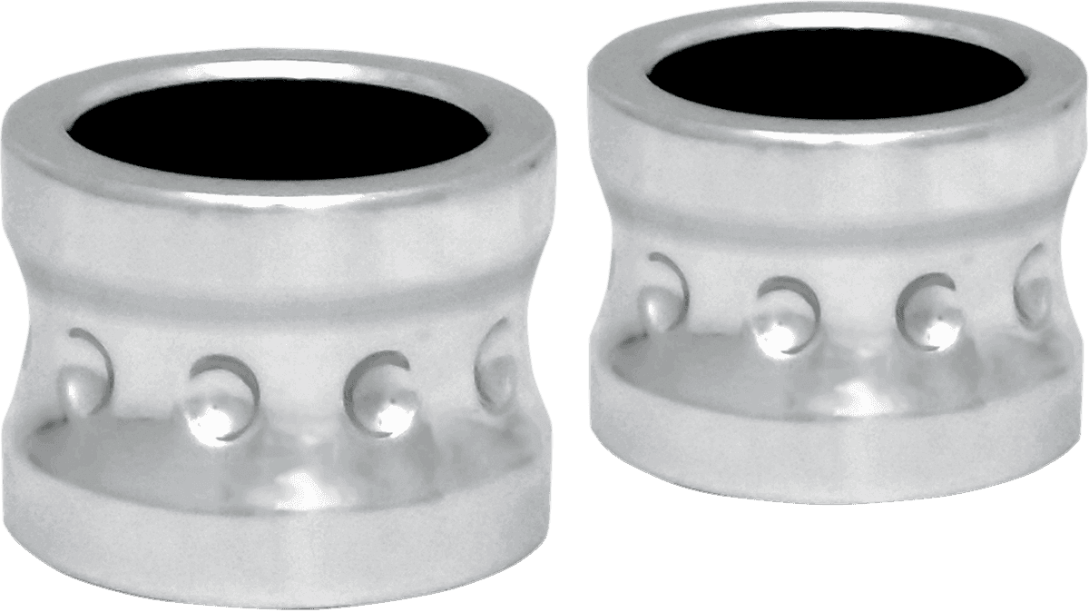 COVINGTONS 0222-0139 Axle Spacers - Dimpled - Chrome - Non-ABS - Pair