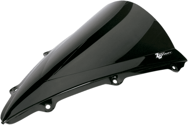 ZERO GRAVITY 2301-0070 Double Bubble Windscreen - Dark Smoke - YZF-R1