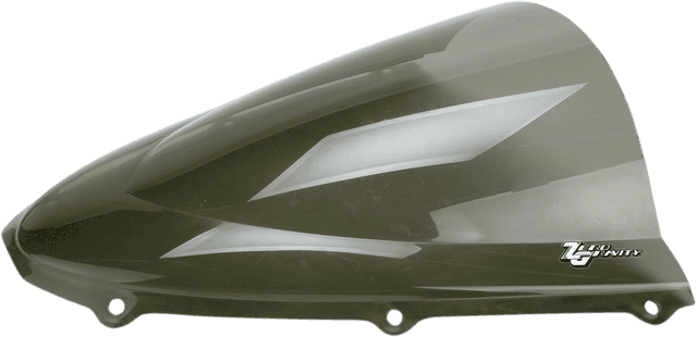 ZERO GRAVITY 2301-0516 Double Bubble Windscreen - Smoke - ZX6R/RR
