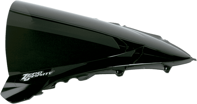 ZERO GRAVITY 2301-0737 Double Bubble Windscreen - Dark Smoke - YZF-R1