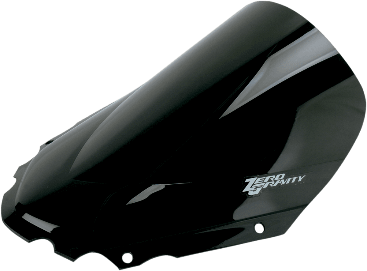 ZERO GRAVITY 2301-1419 Double Bubble Windscreen - Dark Smoke - KLR