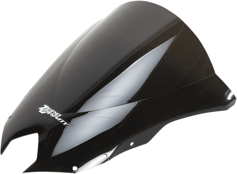 ZERO GRAVITY 2301-1542 Double Bubble Windscreen - Dark Smoke - FZ6R