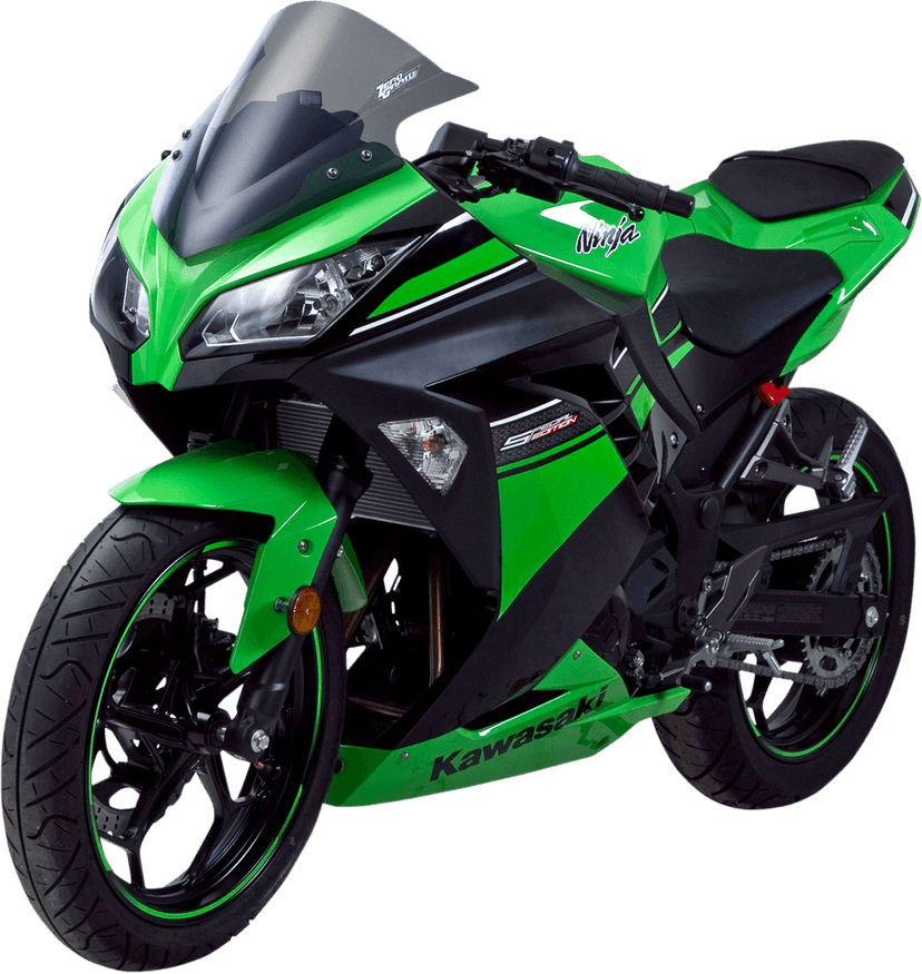 ZERO GRAVITY 2301-1646 Double Bubble Windscreen - Smoke - Ninja 300 — image 2 of 2