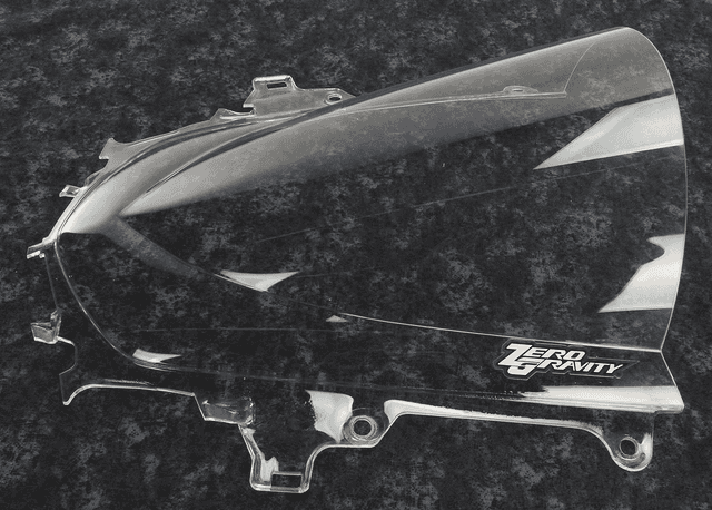 ZERO GRAVITY 2301-1715 Double Bubble Windscreen - Clear - R1 — image 2 of 3