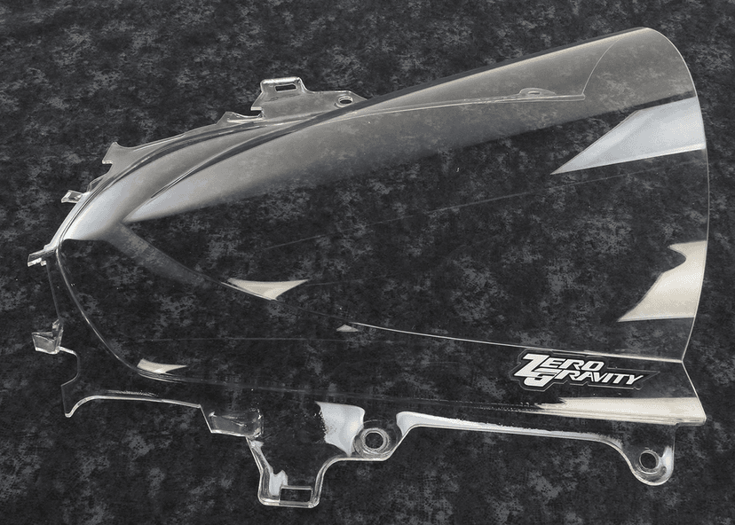 ZERO GRAVITY 2301-1715 Double Bubble Windscreen - Clear - R1 — image 2 of 3