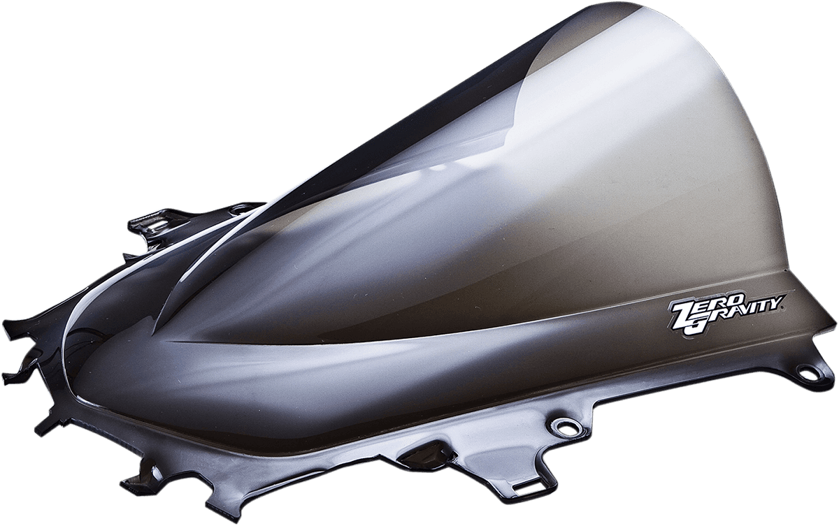 ZERO GRAVITY 2301-1716 Double Bubble Windscreen - Smoke - R1