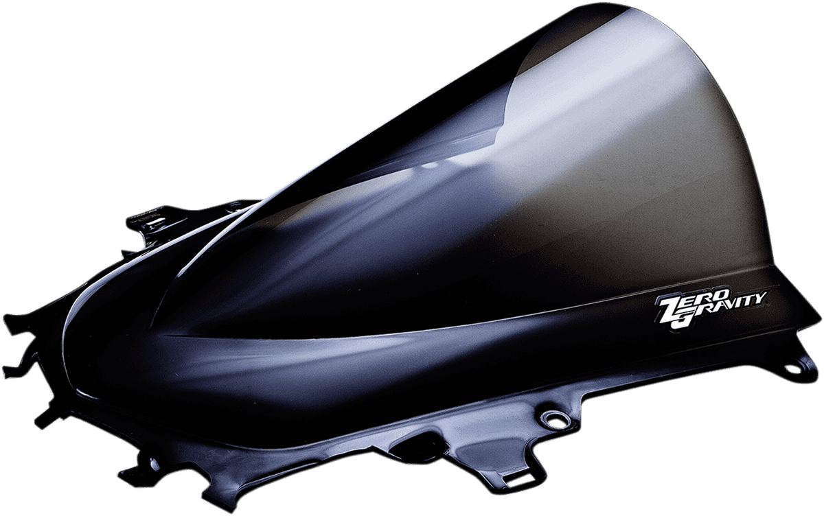 ZERO GRAVITY 2301-1717 Double Bubble Windscreen - Dark Smoke - R1