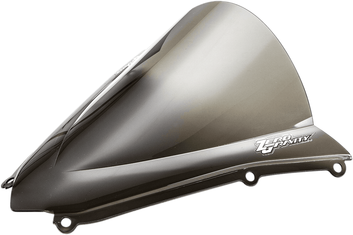 ZERO GRAVITY 2301-1964 Double Bubble Windscreen - Smoke - Ninja H2/Carbon