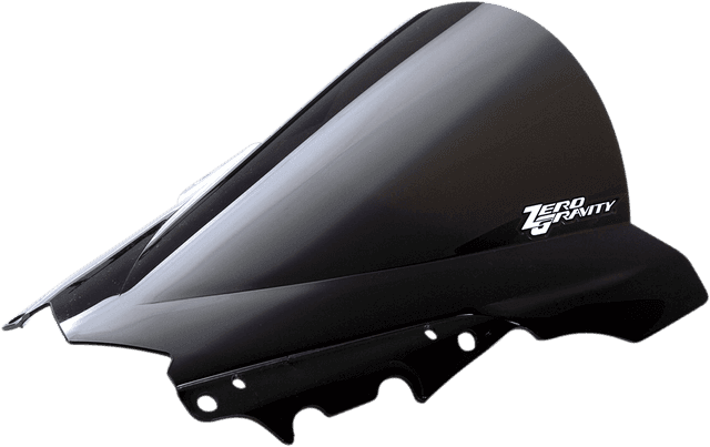 ZERO GRAVITY 2301-1977 Double Bubble Windscreen - Dark Smoke - YZF-R3