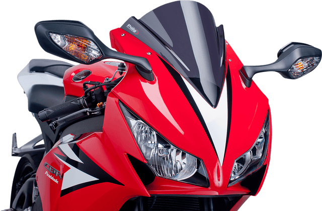 PUIG HI-TECH PARTS 2301-2291 Race Windscreen - 13-3/8" - Dark Smoke - CBR1000RR