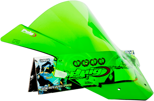 PUIG HI-TECH PARTS 2301-2355 Race Windscreen - 16-1/8" - Green - ZX10R