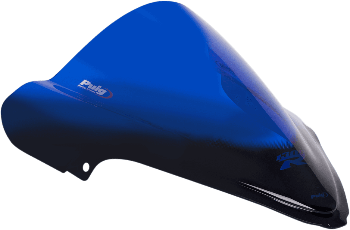 PUIG HI-TECH PARTS 2301-2372 Race Windscreen - 15-3/8" - Blue - Hayabusa