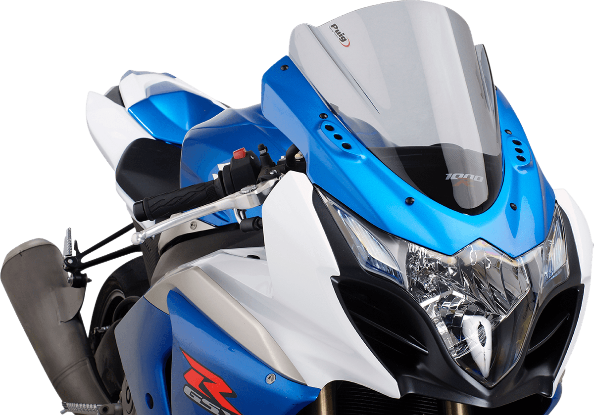 PUIG HI-TECH PARTS 2301-2374 Race Windscreen - 14-1/4" - Smoke - GSXR1000