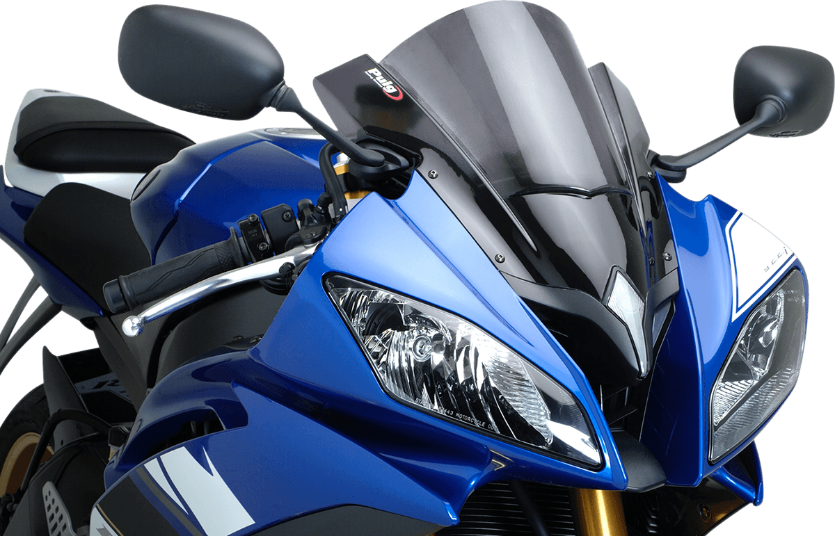 PUIG HI-TECH PARTS 2301-2386 Race Windscreen - 13-3/4" - Dark Smoke - YZF-R6