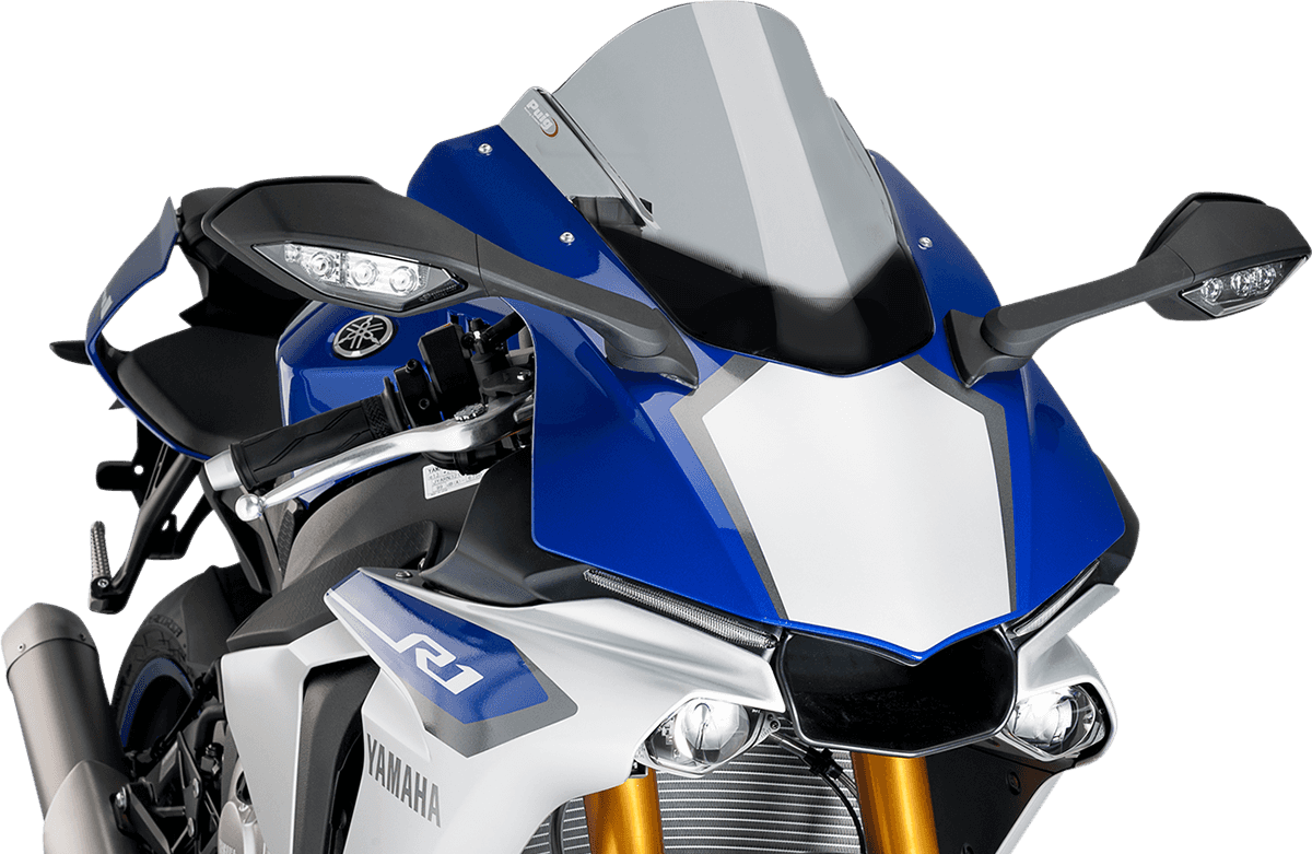 PUIG HI-TECH PARTS 2301-2392 Race Windscreen - 13-1/4" - Smoke - YZF-R1