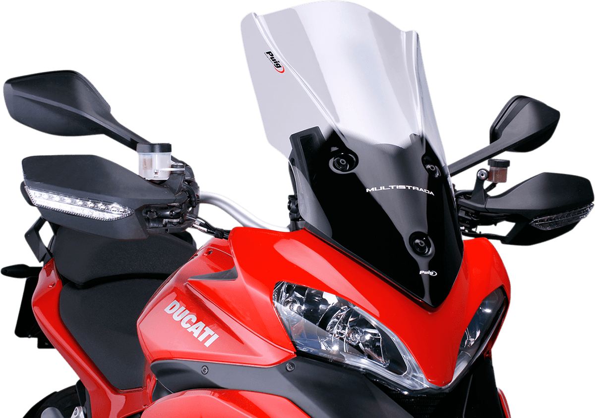 PUIG HI-TECH PARTS 2301-2446 Touring Windscreen - 22-1/2" - Smoke - Multistrada 1200