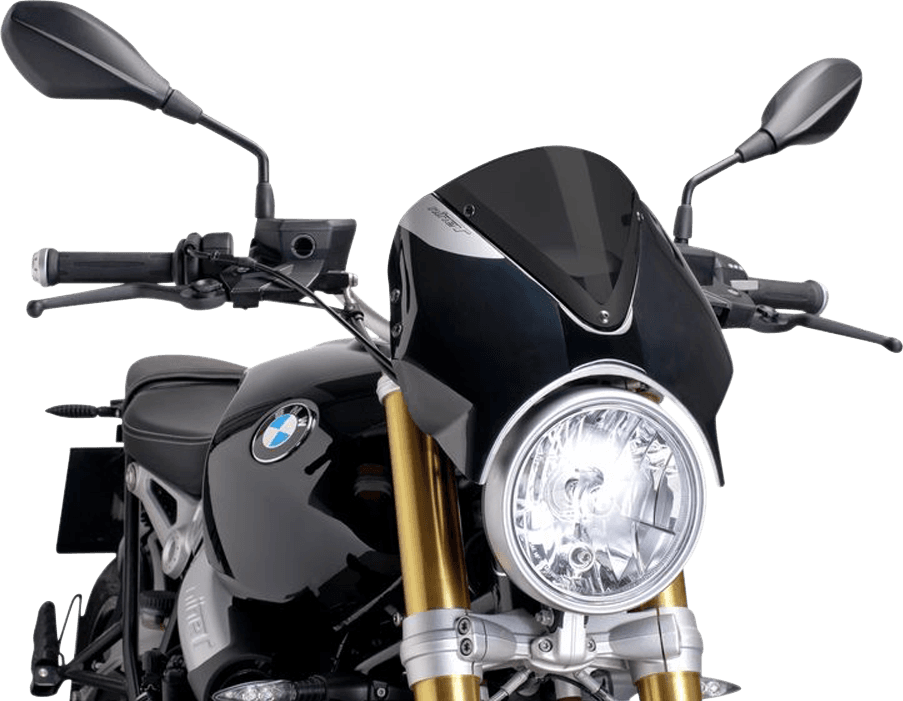 PUIG HI-TECH PARTS 2301-2470 New Generation Windscreen - 11-3/4" - Dark Smoke - R9