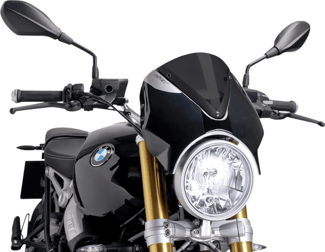 PUIG HI-TECH PARTS 2301-2470 New Generation Windscreen - 11-3/4" - Dark Smoke - R9