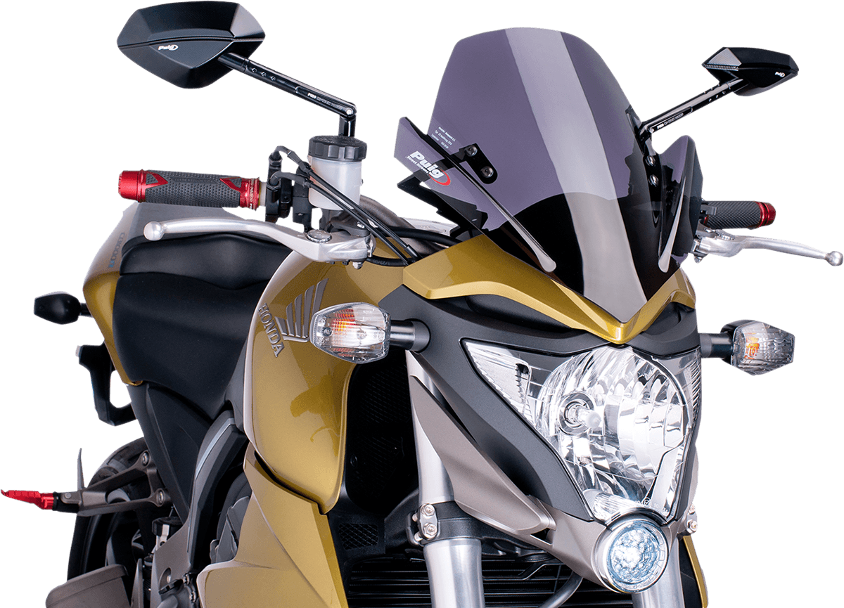 PUIG HI-TECH PARTS 2301-2499 New Generation Windscreen - 13-3/4" - Dark Smoke - CB1000R