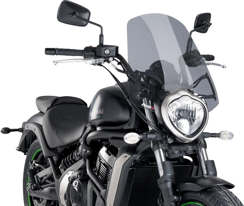 PUIG HI-TECH PARTS 2301-2515 New Generation Windscreen - 18-1/2" - Smoke - Vulcan