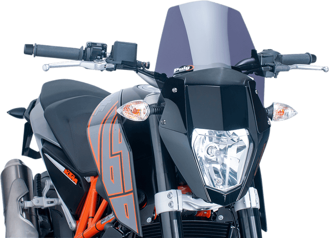 PUIG HI-TECH PARTS 2301-2531 New Generation Windscreen - 10-1/2" - Dark Smoke - KTM 690