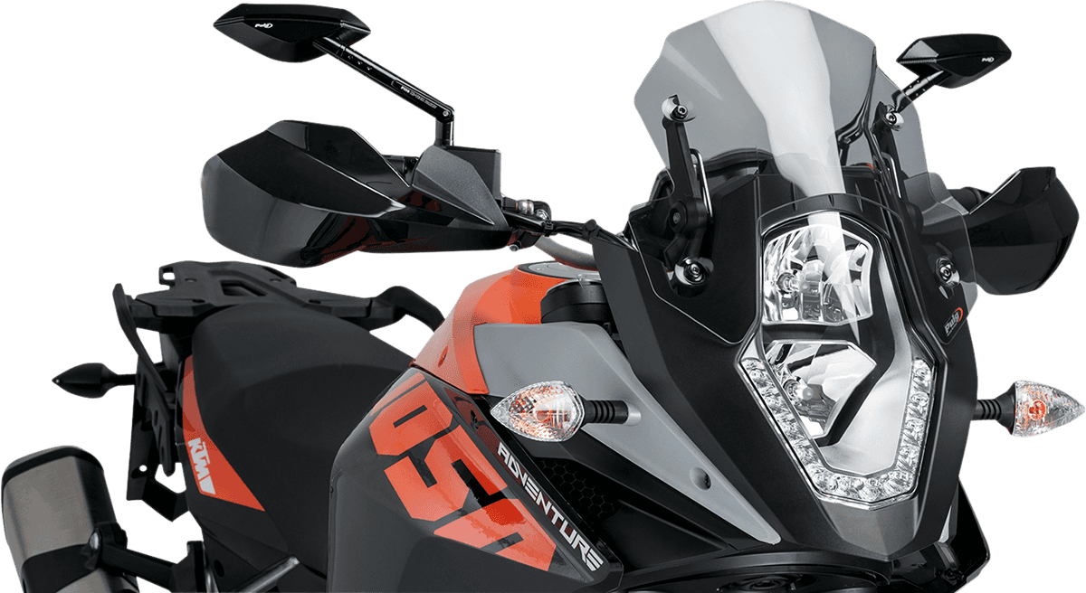 PUIG HI-TECH PARTS 2301-2537 New Generation Windscreen - 12-3/8" - Smoke - KTM Adventure
