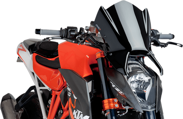 PUIG HI-TECH PARTS 2301-2542 New Generation Windscreen - 16-1/2" - Black - KTM 1290