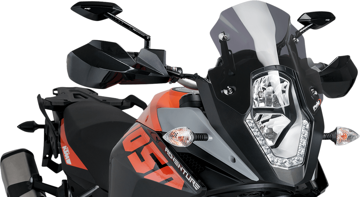 PUIG HI-TECH PARTS 2301-2546 Race Windscreen - 12-3/8" - Dark Smoke - KTM