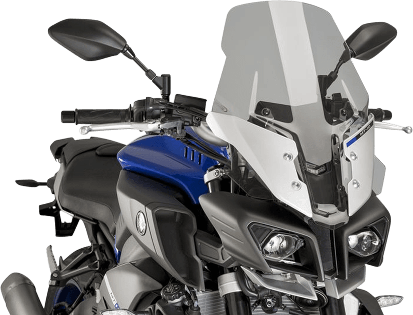 PUIG HI-TECH PARTS 2301-2591 New Generation Windscreen - 19-3/4" - Smoke - MT10