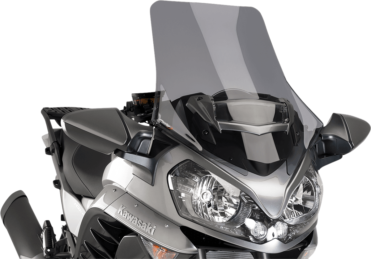 PUIG HI-TECH PARTS 2301-2647 Race Windscreen - 27-3/4" - Dark Smoke - Kawasaki