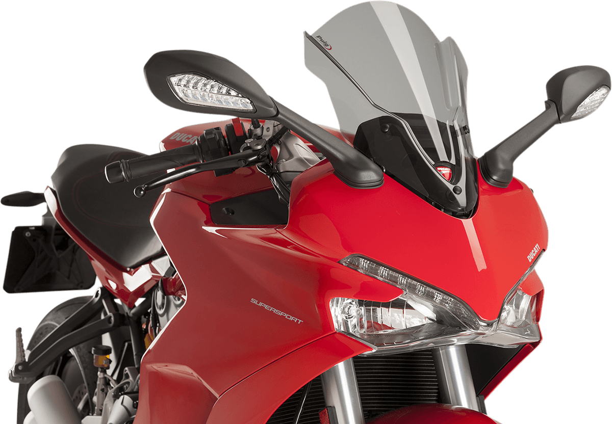 PUIG HI-TECH PARTS 2301-2701 Race Windscreen - 16" - Light Smoke - Ducati