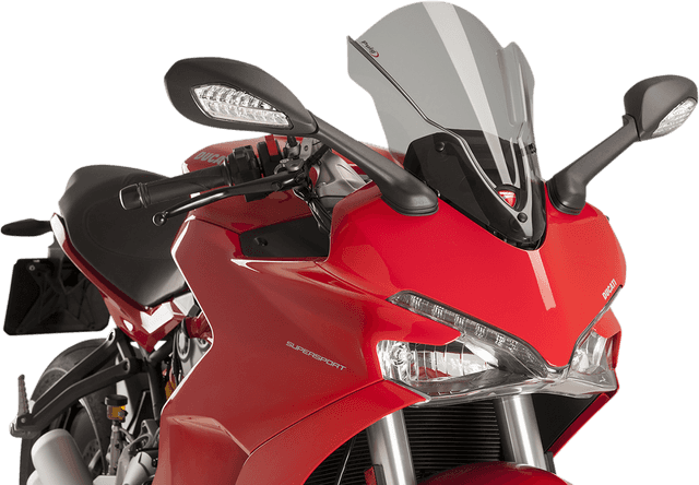 PUIG HI-TECH PARTS 2301-2701 Race Windscreen - 16" - Light Smoke - Ducati