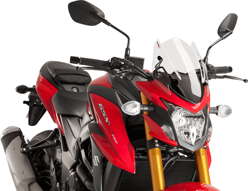 PUIG HI-TECH PARTS 2301-2706 Naked Sport Windscreen - 12-1/4" - Clear - Suzuki