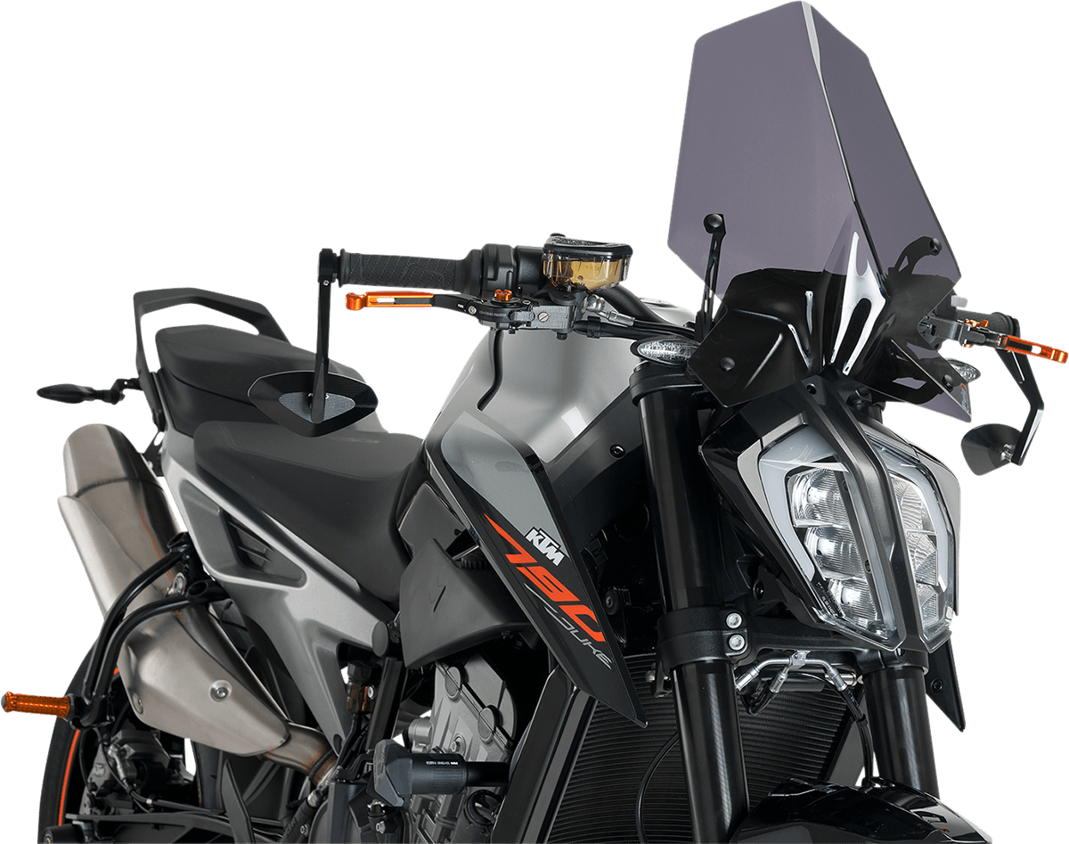 PUIG HI-TECH PARTS 2301-2753 New Generation Windscreen - 16-1/4" - Dark Smoke - KTM