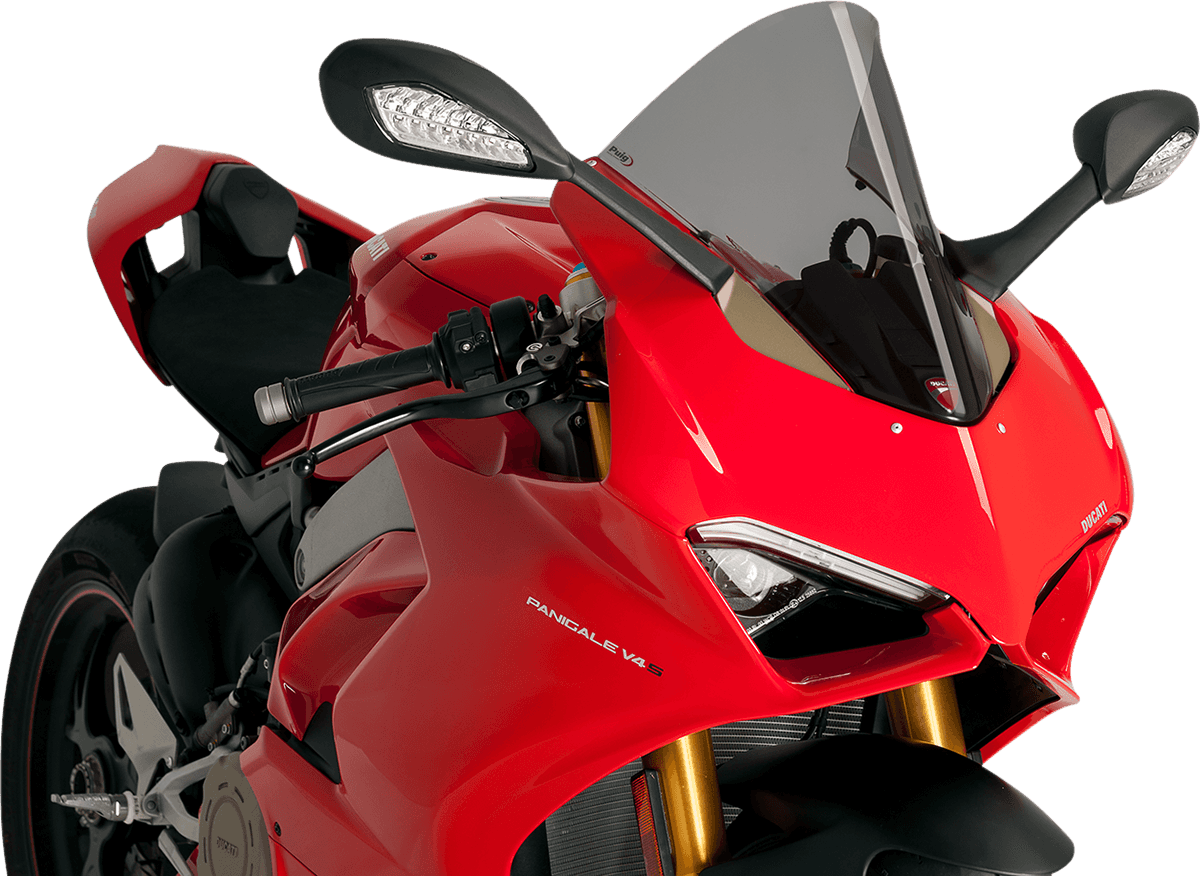 PUIG HI-TECH PARTS 2301-2759 Race Windscreen - 15-3/4" - Dark Smoke - Ducati