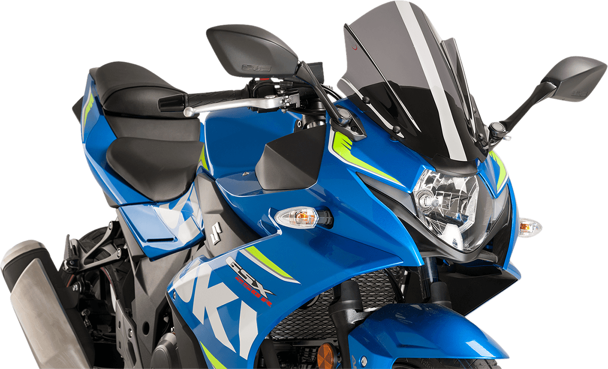 PUIG HI-TECH PARTS 2301-2792 Race Windscreen - 14-3/8" - Dark Smoke - Suzuki