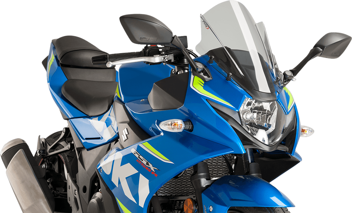 PUIG HI-TECH PARTS 2301-2793 Race Windscreen - 14-3/8" - Smoke - Suzuki