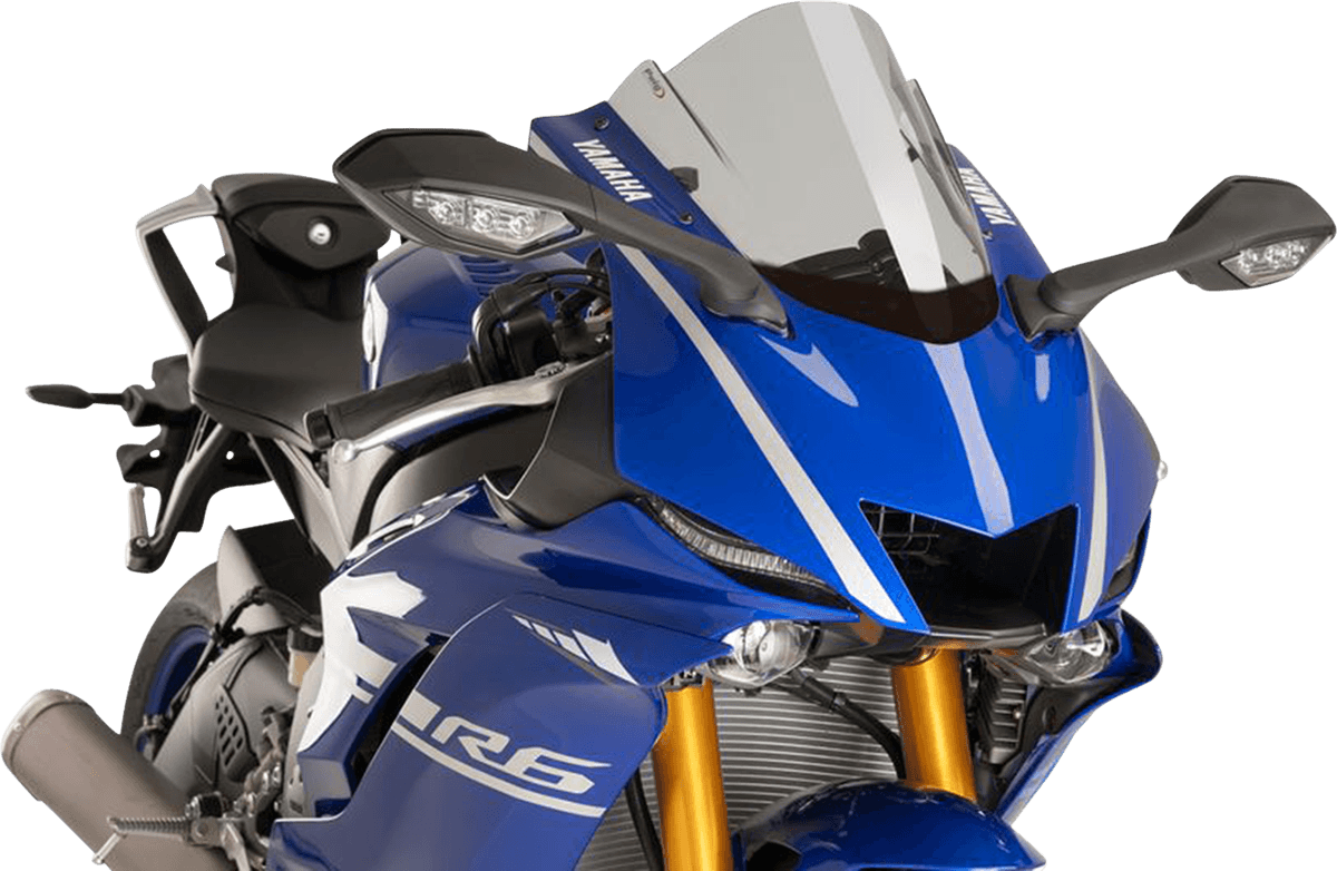 PUIG HI-TECH PARTS 2301-2797 Race Windscreen - 14-1/4" - Smoke - Yamaha
