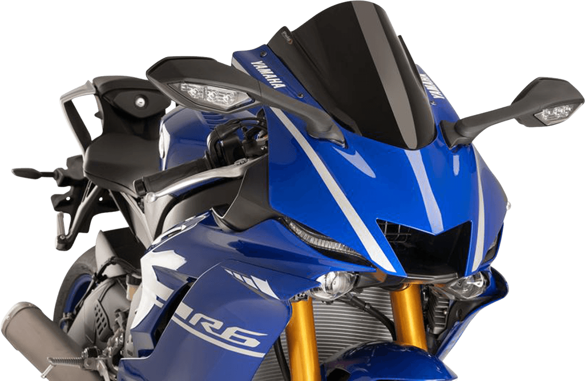 PUIG HI-TECH PARTS 2301-2798 Race Windscreen - 14-1/4" - Black - Yamaha