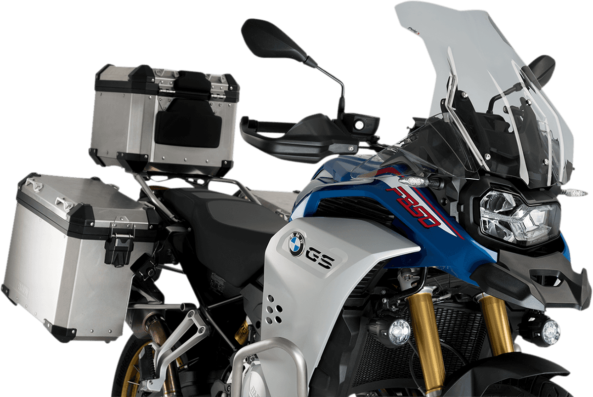 PUIG HI-TECH PARTS 2301-2885 Touring Windscreen - 21-1/4" - Smoke - BMW