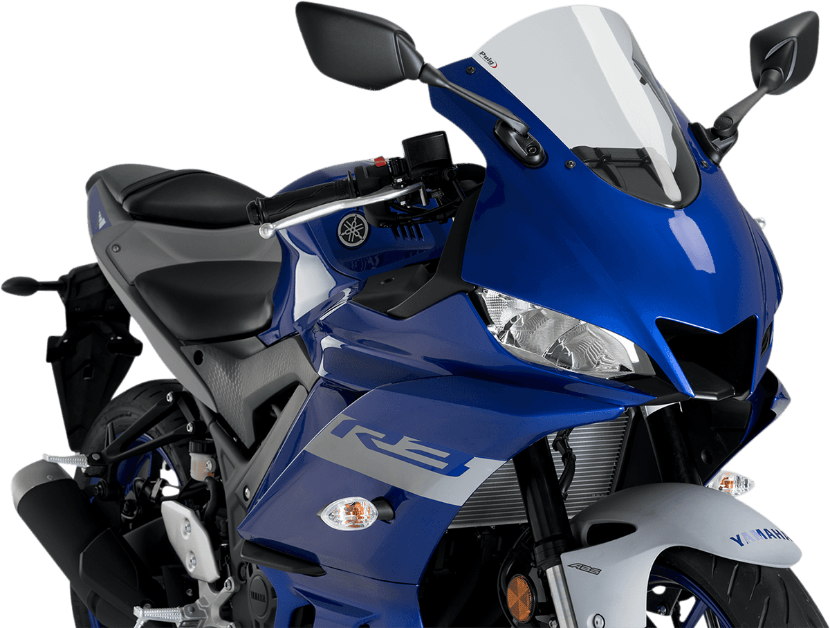 PUIG HI-TECH PARTS 2301-2974 Race Windscreen - 13" - Clear - YZF-R3