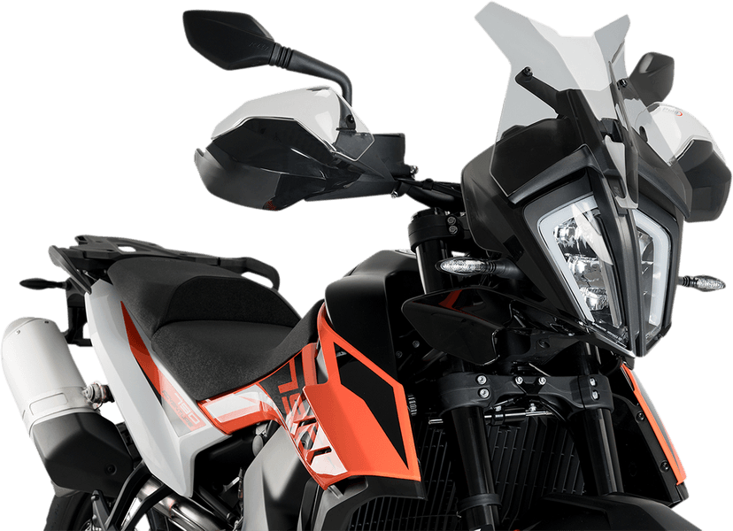 PUIG HI-TECH PARTS 2301-2976 Race Windscreen - 14-1/4" - Smoke - KTM 790