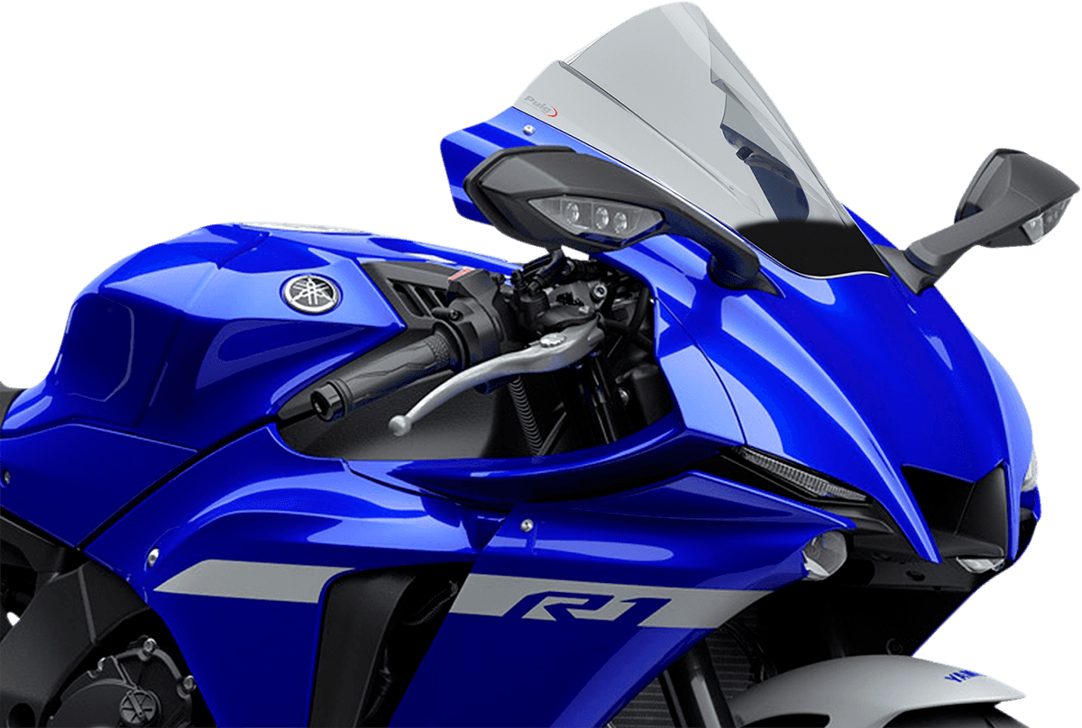 PUIG HI-TECH PARTS 2301-2988 Race Windscreen - 13-1/4" - Smoke - YZF-R1