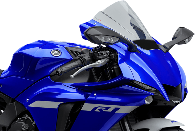 PUIG HI-TECH PARTS 2301-2988 Race Windscreen - 13-1/4" - Smoke - YZF-R1