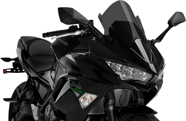 PUIG HI-TECH PARTS 2301-2991 Race Windscreen - 19" - Dark Smoke - Kawasaki