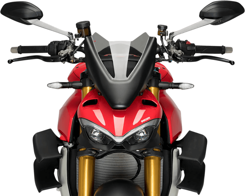 PUIG HI-TECH PARTS 2301-3037 New Generation Windscreen - 11" - Smoke - Ducati
