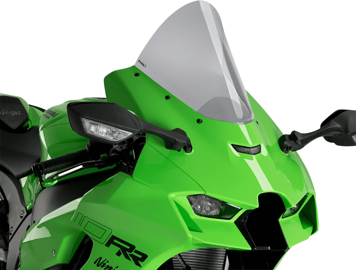 PUIG HI-TECH PARTS 2301-3040 Race Windscreen - 12-1/2" - Smoke - Ninja ZX-10R